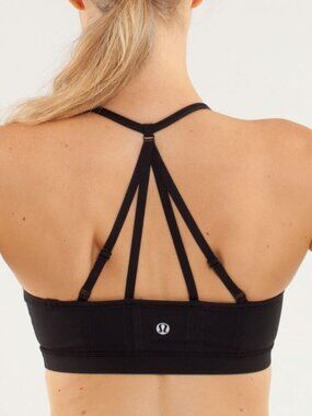 Lululemon Breathe Easy Bra - Power Luxtreme - Adjustable Multistrap - Black